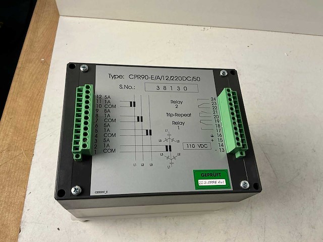 Haefely trench cpr90-e/a/12/220dc/50 beveiligingsrelais (2x) - afbeelding 5 van  5