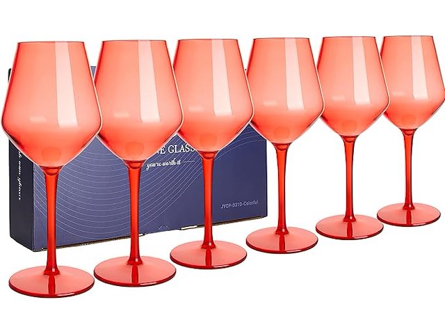 Hahashow kleurrijke wijnglazen - afbeelding 1 van  3