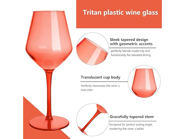 Hahashow kleurrijke wijnglazen - afbeelding 2 van  3