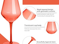 Hahashow kleurrijke wijnglazen - afbeelding 2 van  3