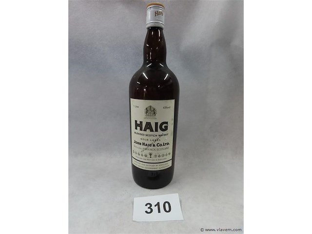 Haig blended scotch whisky gold label 1litre - afbeelding 1 van  7