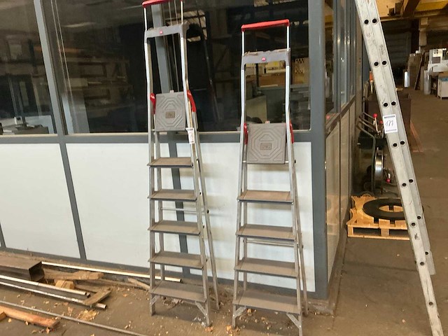 Hailo alu trapladder (2x) - afbeelding 2 van  6