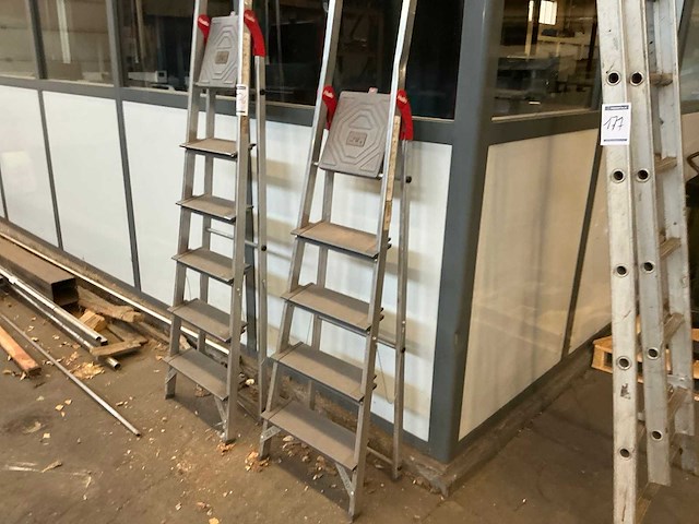 Hailo alu trapladder (2x) - afbeelding 3 van  6