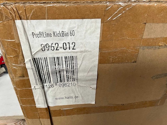 Hailo profiline kickbin afvalbak 60 liter grijs - afbeelding 5 van  6