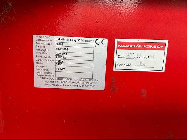 Hakki pilke easy 50s zaag en kloofmachine - afbeelding 8 van  24