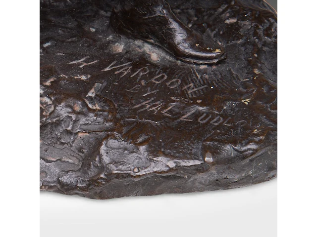 Hal ludlow (1861-1925), 'harry vardon, english champion golfer, patinated bronze 23.5 cm. (9 1/4 in.) - afbeelding 9 van  9