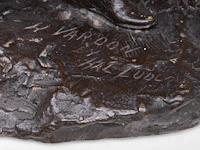 Hal ludlow (1861-1925), 'harry vardon, english champion golfer, patinated bronze 23.5 cm. (9 1/4 in.) - afbeelding 9 van  9