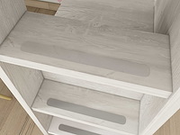 Halfhoogslaper beau 90x200 met bureau - wit - afbeelding 6 van  7
