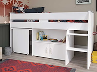 Halfhoogslaper met bureau upside down 90x200 - wit - afbeelding 6 van  7