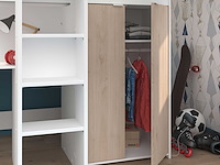 Halfhoogslaper neda 90x200cm - wit/eik decor - afbeelding 3 van  7