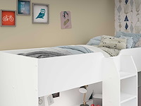 Halfhoogslaper neda 90x200cm - wit/eik decor - afbeelding 5 van  7