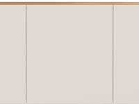 Halkast lydia - 138x25x52cm - 3 deuren - kasjmier/eikdecor - afbeelding 1 van  6
