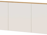 Halkast lydia - 138x25x52cm - 3 deuren - kasjmier/eikdecor - afbeelding 2 van  6