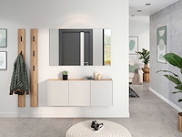 Halkast lydia - 138x25x52cm - 3 deuren - kasjmier/eikdecor - afbeelding 3 van  6
