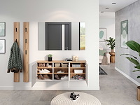 Halkast lydia - 138x25x52cm - 3 deuren - kasjmier/eikdecor - afbeelding 4 van  6