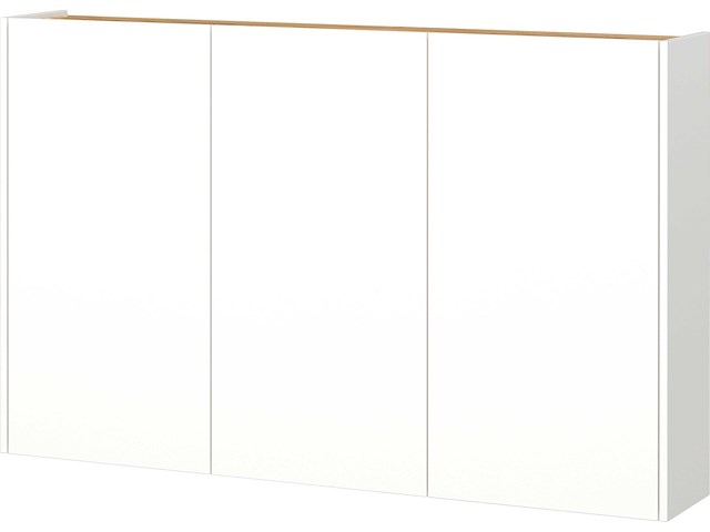 Halkast lydia - 138x25x87cm - 3 deuren - wit/eikdecor - afbeelding 1 van  7
