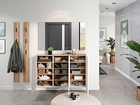 Halkast lydia - 138x25x87cm - 3 deuren - wit/eikdecor - afbeelding 5 van  7