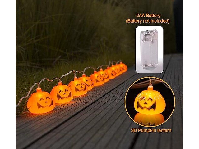 Halloween led-lichtsnoer - afbeelding 2 van  3