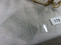 Hallustertje messing, glaasjes kompleet - afbeelding 3 van  3