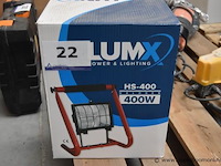 Halogeen bouwlamp, lumx, hs-400, 400w, werking niet gekend