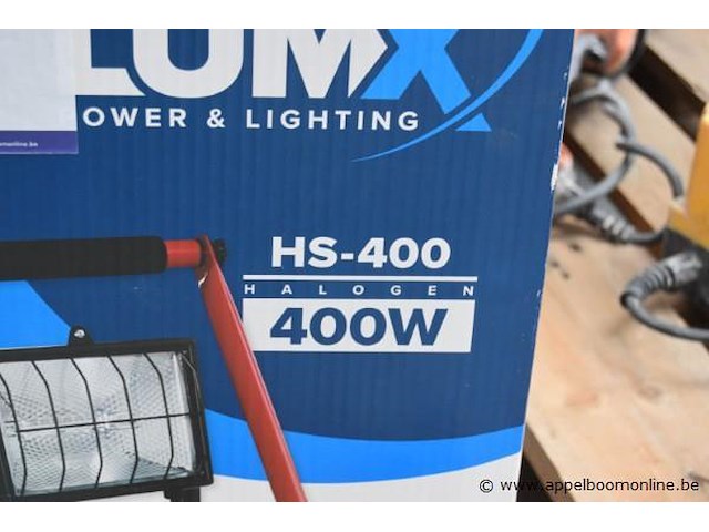 Halogeen bouwlamp, lumx, hs-400, 400w, werking niet gekend - afbeelding 2 van  3