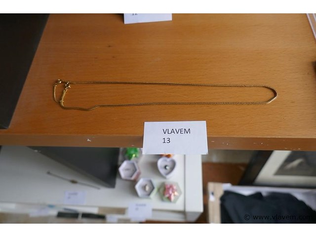 Halsketting met veiligheidsketting - afbeelding 1 van  1