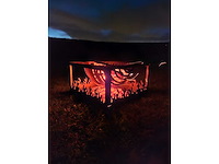 Halve vuurbol vuurkorf handmade cortenstaal - afbeelding 5 van  9