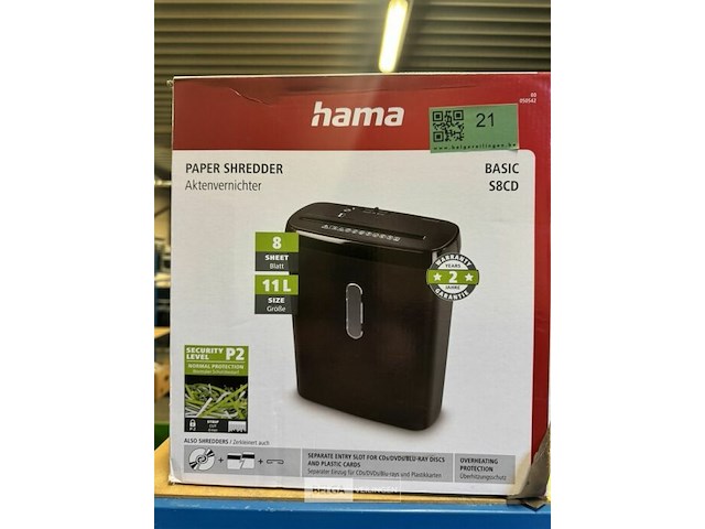 Hama paper shredder 11l - afbeelding 1 van  2