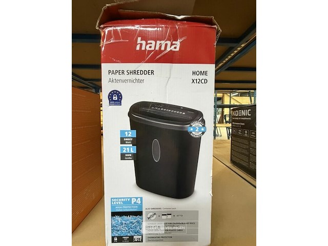 Hama paper shredder 21l - afbeelding 1 van  1