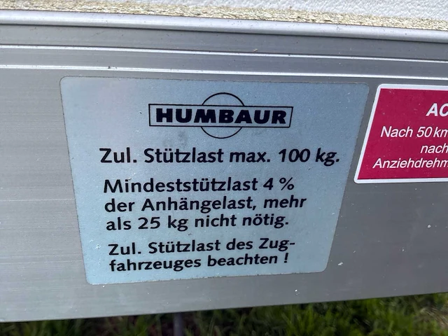 Hambaur d77as koffer ea g vd aanhangwagen - afbeelding 2 van  26