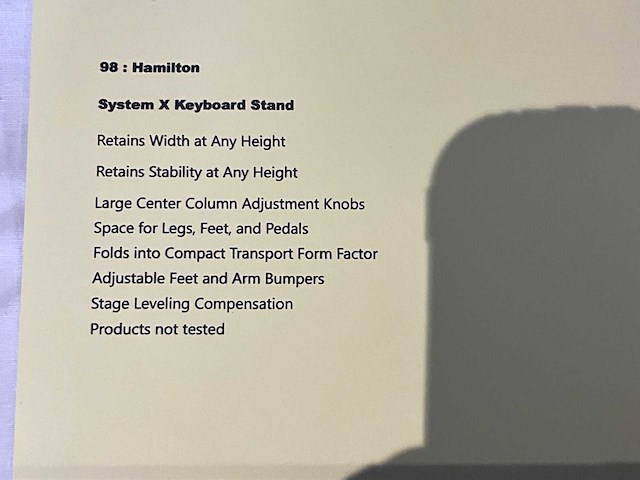 Hamilton keyboardstand system x - afbeelding 3 van  3