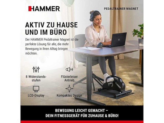 Hammer magnetische pedaaltrainer - afbeelding 2 van  5
