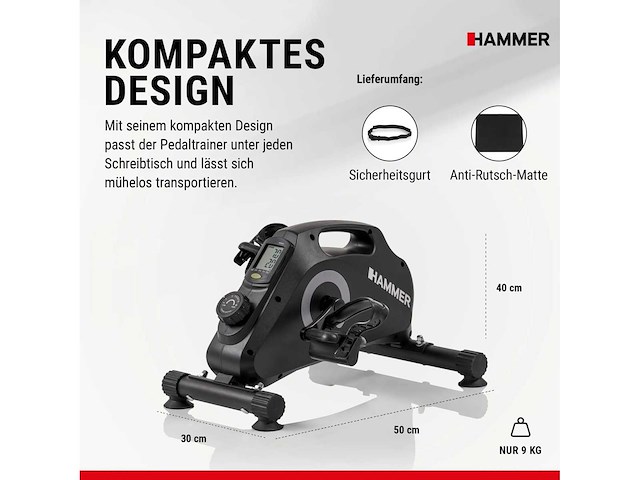 Hammer magnetische pedaaltrainer - afbeelding 5 van  5