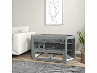 Hamsterkoi, 3 niveaus, afneembare bak, hout/metaal
