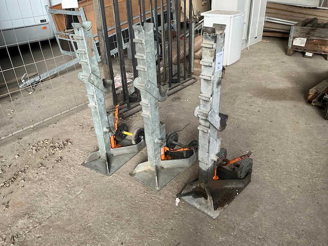 Hand hydraulisch haspel lift (3x) - afbeelding 1 van  8