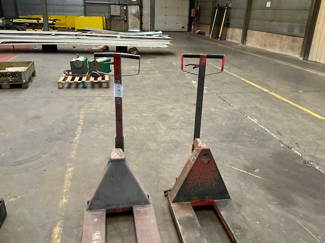 Hand hydraulische palletwagen (2x) - afbeelding 3 van  7