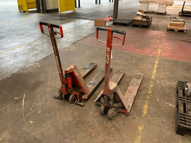 Hand hydraulische palletwagen (2x) - afbeelding 4 van  7