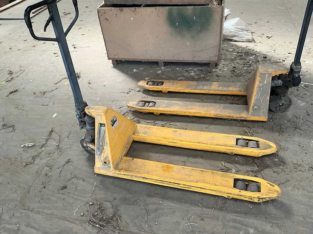Hand hydraulische palletwagen (2x) - afbeelding 4 van  4