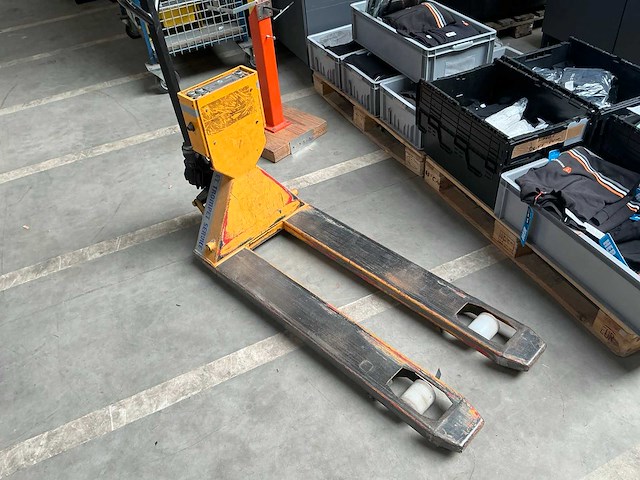 Hand hydraulische palletwagen met weegschaal - afbeelding 1 van  3