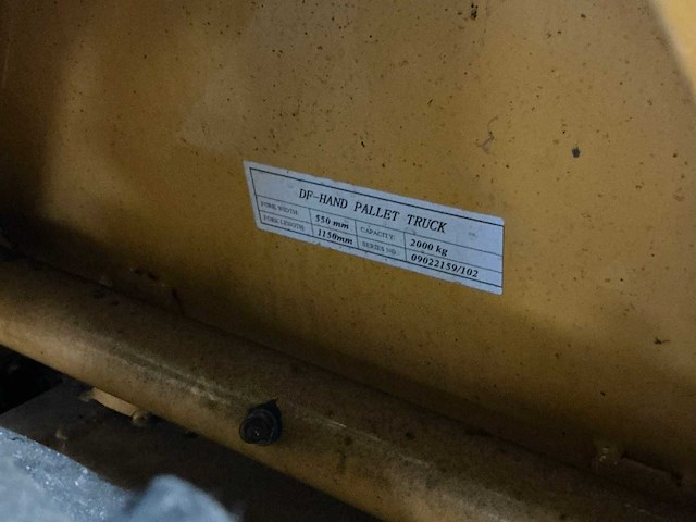 Hand hydraulische palletwagen - afbeelding 6 van  6