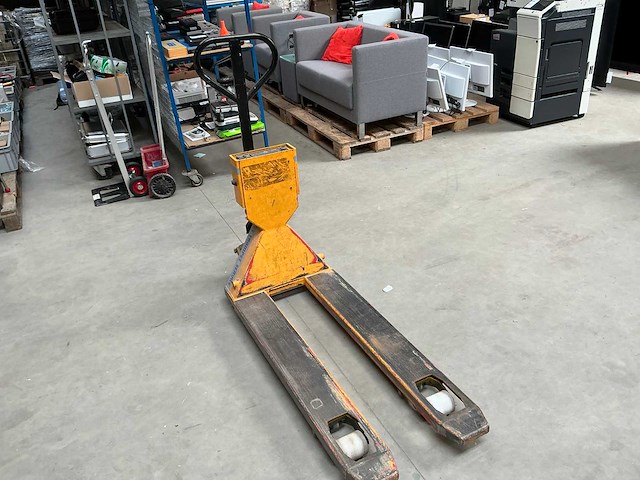 Hand hydraulische weegpalletwagen - afbeelding 4 van  5
