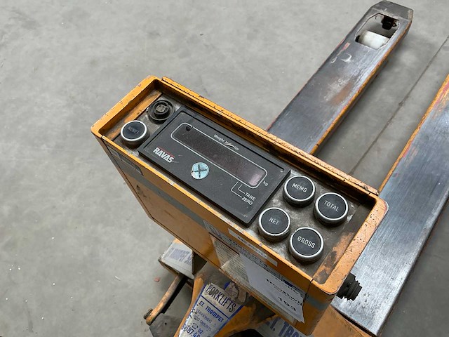 Hand hydraulische weegpalletwagen - afbeelding 2 van  2