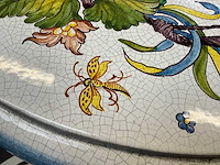 Handbeschilderde lavasteen terrastafel - afbeelding 16 van  16