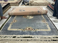 Handgeknoopt chinees tapijt in art silk (7x) - afbeelding 2 van  8