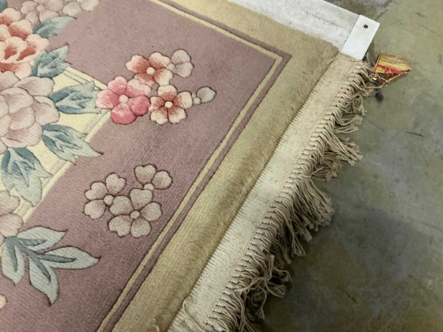 Handgeknoopt chinees tapijt in wol (14x) - afbeelding 8 van  16