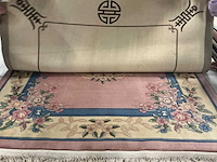 Handgeknoopt chinees tapijt in wol (6x) - afbeelding 4 van  5