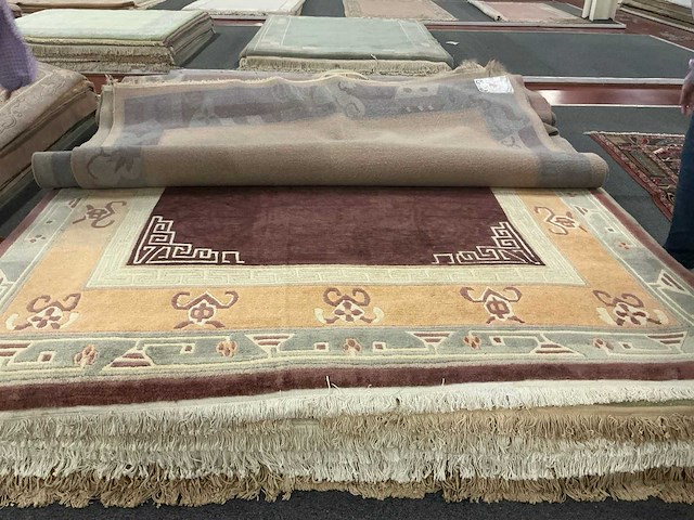 Handgeknoopt indo-nepal tapijt in wol (10x) - afbeelding 5 van  11