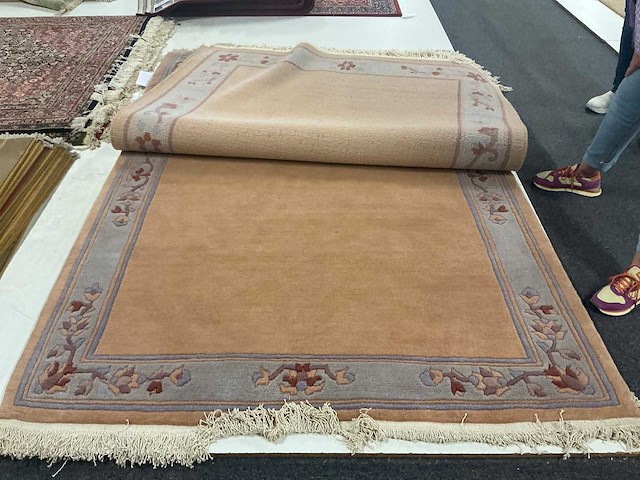 Handgeknoopt indo-nepal tapijt in wol (5x) - afbeelding 4 van  7