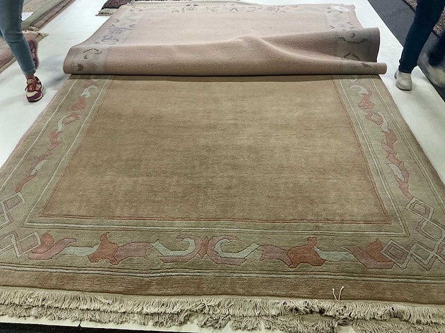 Handgeknoopt indo-nepal tapijt in wol (6x) - afbeelding 3 van  8