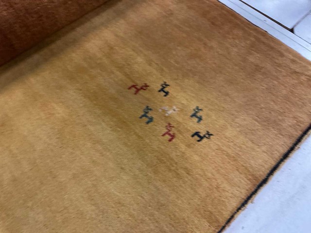 Handgeknoopt iraans gabbeh tapijt in wol (5x) - afbeelding 7 van  8